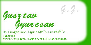 gusztav gyurcsan business card